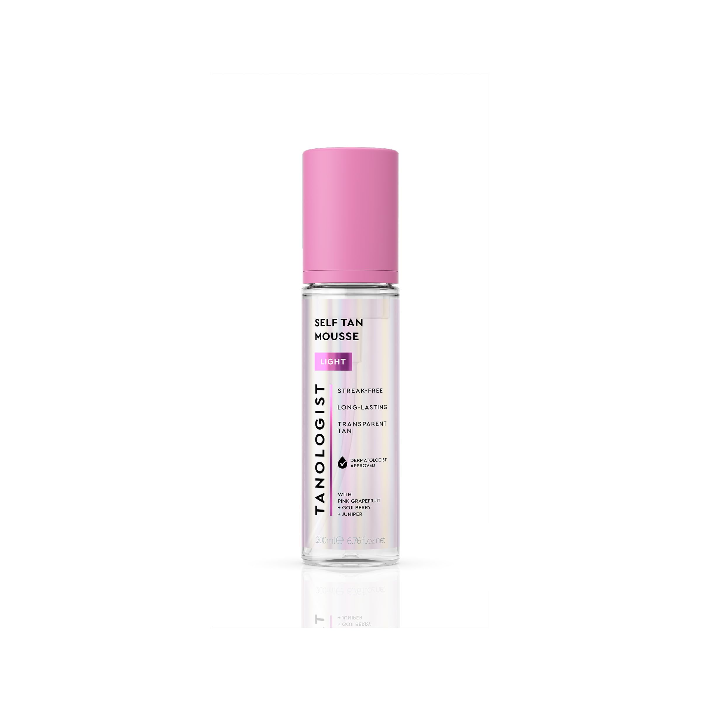 Tanologist Self Tan Mousse Light (200 ml) Clear Self Tanning Foam For Sensitive Skin Dermatologist Approved Clean Ingredients & Vegan