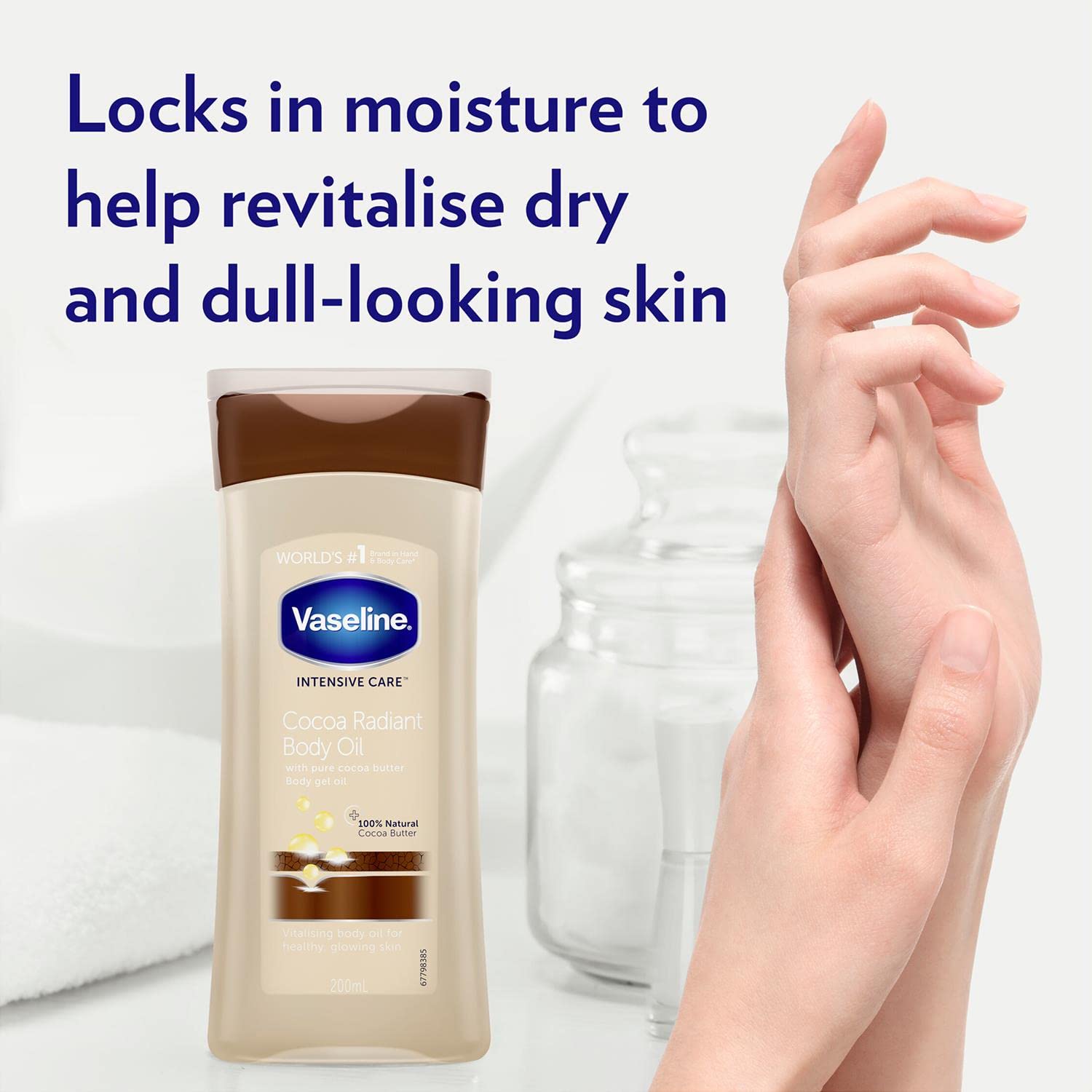 Vaseline Total Moisture Cocoa Radiant Body Gel Oil - 6.8 oz - 2 pk