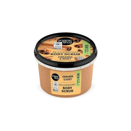 Organic Shop Body Scrub Natural Cinnamon and Honey 250ml