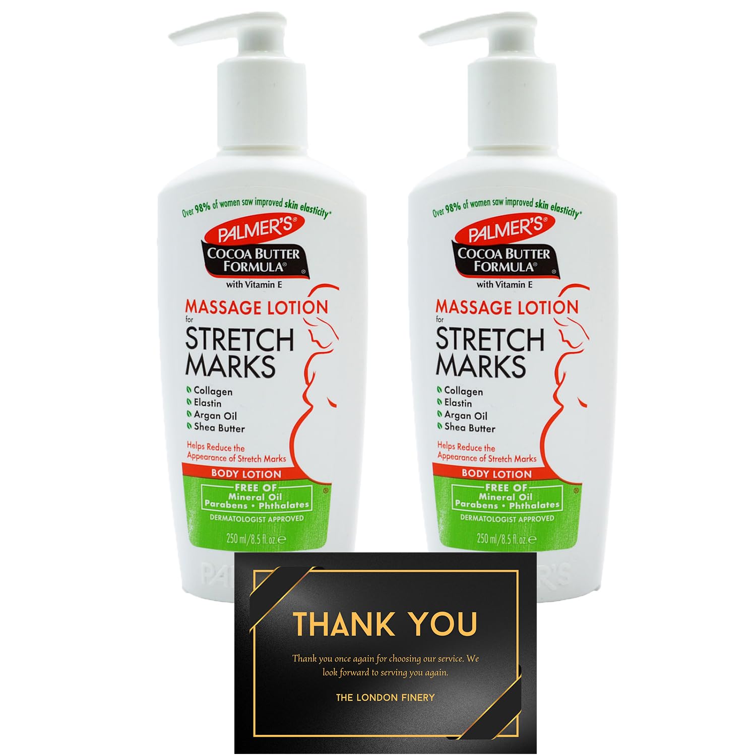 Palmer's Stretch Mark Lotion -Advanced Stretch Mark Removal Formula with Cocoa Butter - Anti Stretch Mark Lotion Pregnancy 250ML Pack of 2