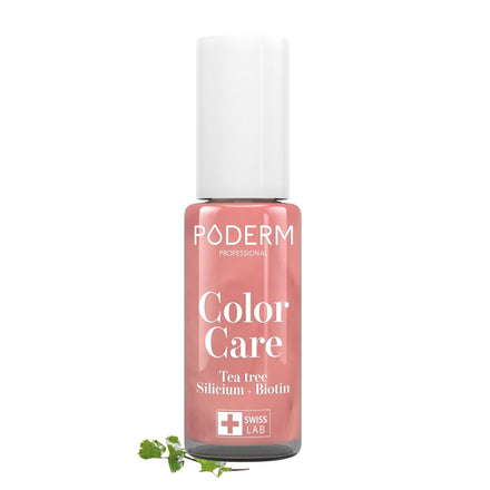 PODERM Swiss-Made Antifungal Nail Polish – Bright Rose Gold | Breathable Treatment - Tea Tree, Silicon & Biotin | Strengthens, Repairs & Conceals Yellow, Brittle & Damaged Nails | Podiatrist-Developed