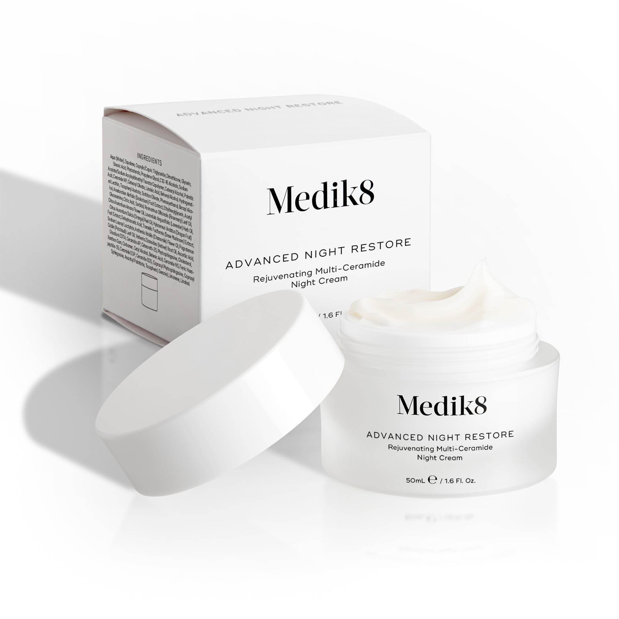 Medik8 Advanced Night Restore - Rejuvenating Multi-Ceramide Night Cream - Moisturiser - Deeply Nourish and Visibly Firm Your Complexion While You Sleep - 50ml