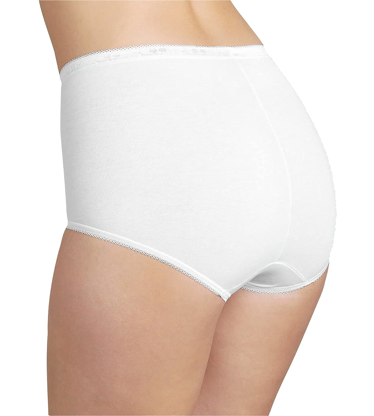 Sloggi Womens 3 Pack Zero Feel High Waisted Cheeky Cotton Underwear or Panties for Ladies Basic Maxi Briefs