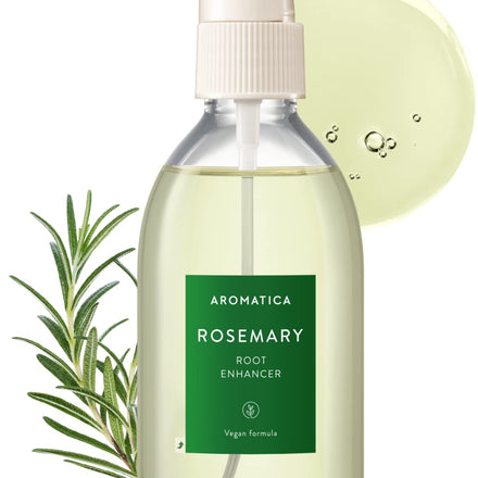 AROMATICA Root Enhancer Rosemary oil for hair growth – Flaky & Itchy & Dry Scalp Treatment – Hair Oil for Scalp Exfoliator & Detox – Free from Sulfate, Silicone, and Paraben (3.38oz)