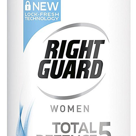 Right Guard Women Total Defence 5 Invisible Anti-Perspirant Aerosol Deodorant 150 ml - Pack of 6