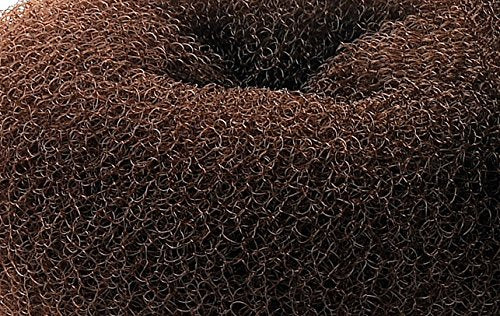 ClothoBeauty Extra Large Ring Style Bun Shaper for Thick and Long Hair, Women's Chignon Donut (4.3 in., Brown)