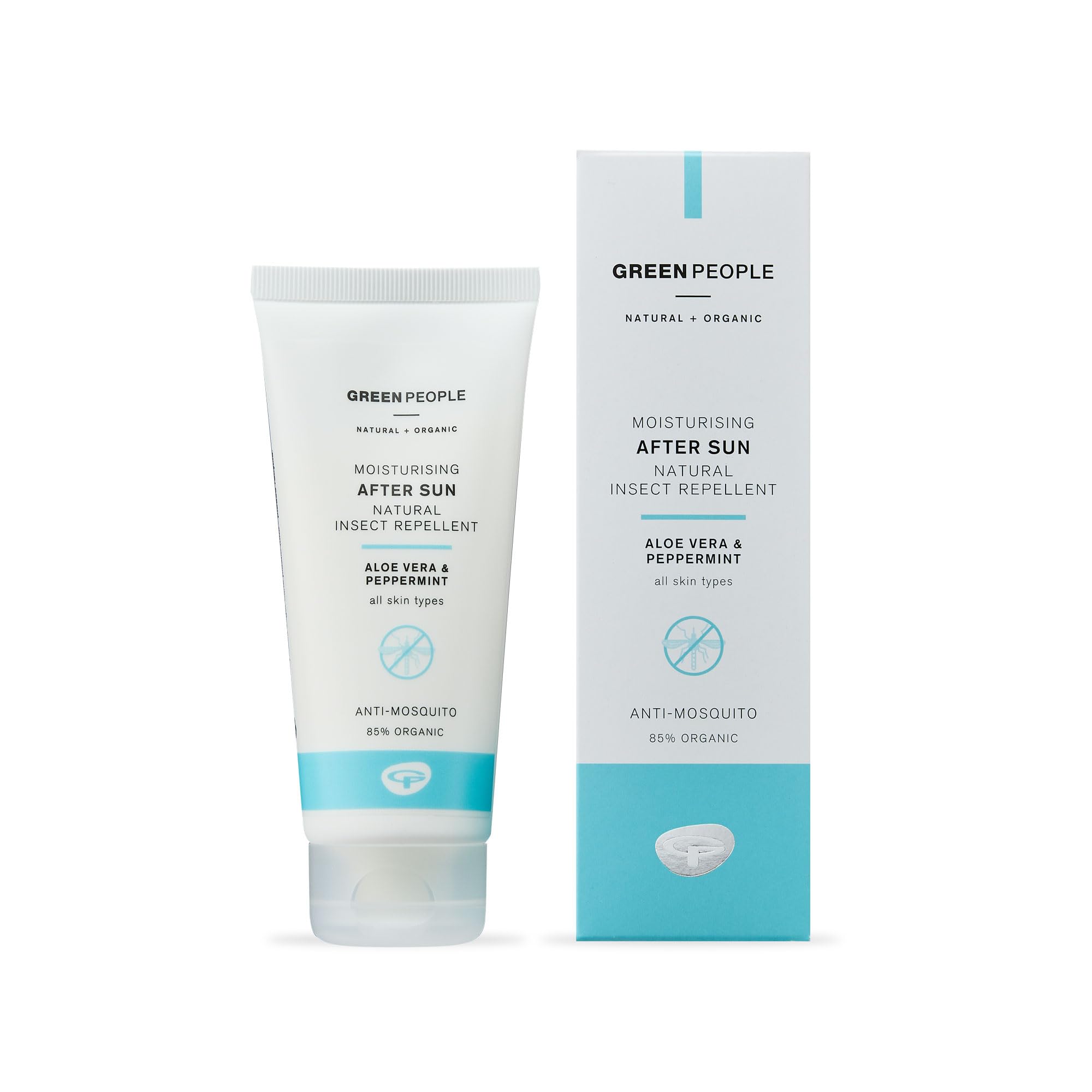 Green People Moisturising After Sun with Insect Repellent - With Citrepel75, Aloe Vera & Mint - Organic, Vegan & Cruelty Free, 100ml