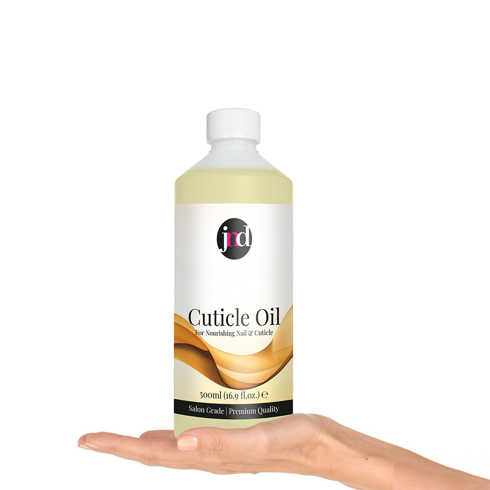 JND Cuticle Oil with Jojoba – Nail & Cuticle Conditioner for Dry, Cracked Skin – Strengthens, Hydrates & Revitalizes – Manicure Treatment for Healthy Nails (500ml)