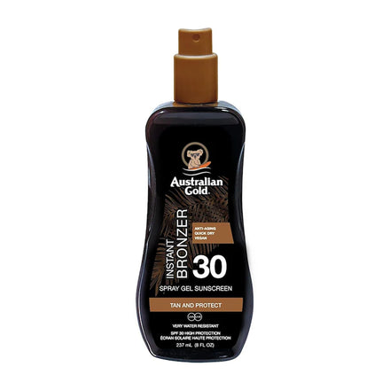Australian Gold SPF 30 Spray Gel with Instant Bronzer 237ml