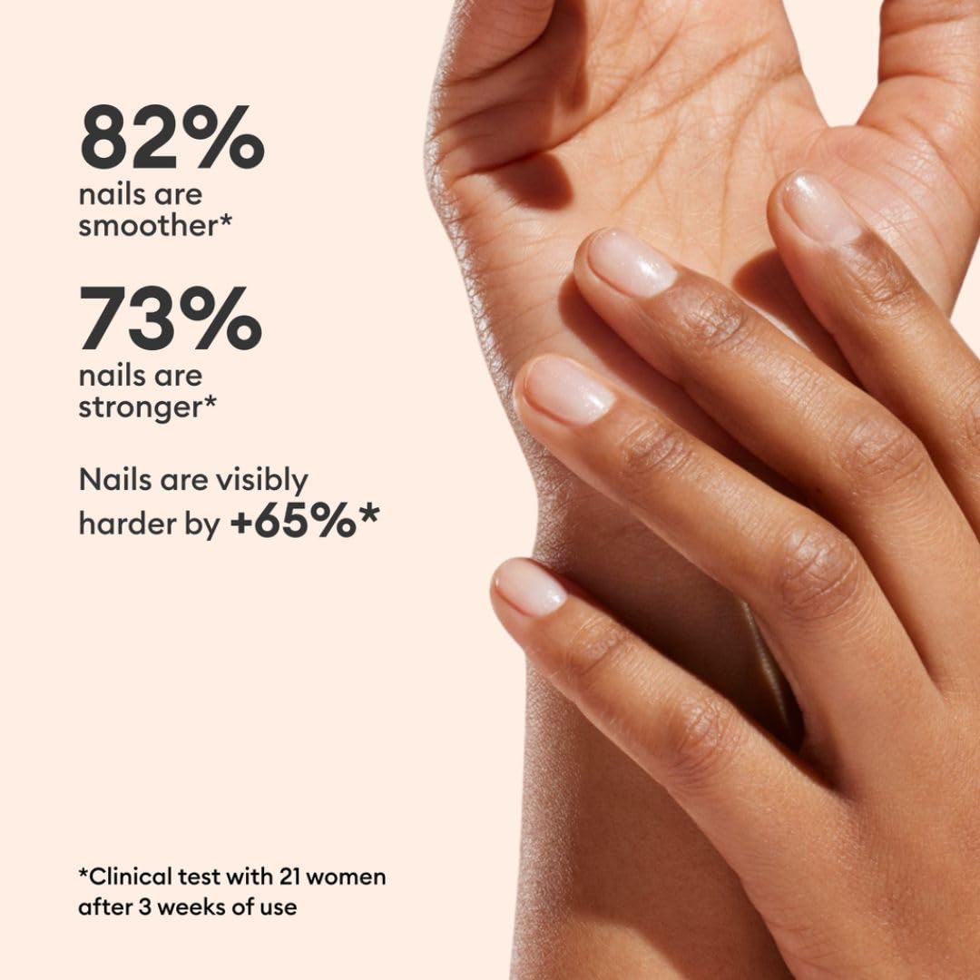 Manucurist Active Shine™ Highlighter Treatment Polish For Nails - No Lamp - Vegan & Made in France Ultra-Shiny 2 in 1 Nude Nail Strengthener & Highlighter - Plant-Based Ingredients