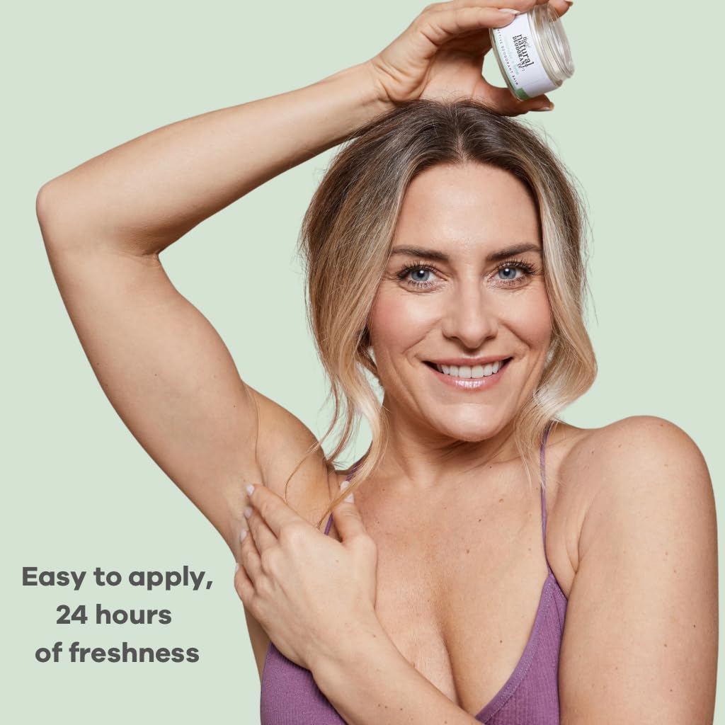 The Natural Deodorant Co, Active Deodorant Balm Mint & Eucalyptus 55g, Aluminium Free, Plastic Free, Extra Strength
