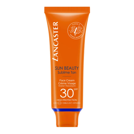 Lancaster Sun Beauty Face Cream SPF30 50ml, Photoaging Control, Broad Spectrum Sun Protection, High Protection With Full Light Technology, Water and Sweat Resistant, Clean Formula