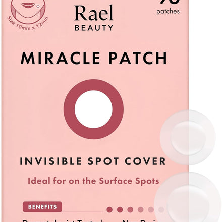 Rael Pimple Patches, Miracle Invisible Spot Cover - Korean Skincare, Hydrocolloid Acne Spot Treatment Patch, Face Stickers, Vegan & Cruelty Free, 2 Sizes (96 Patches)