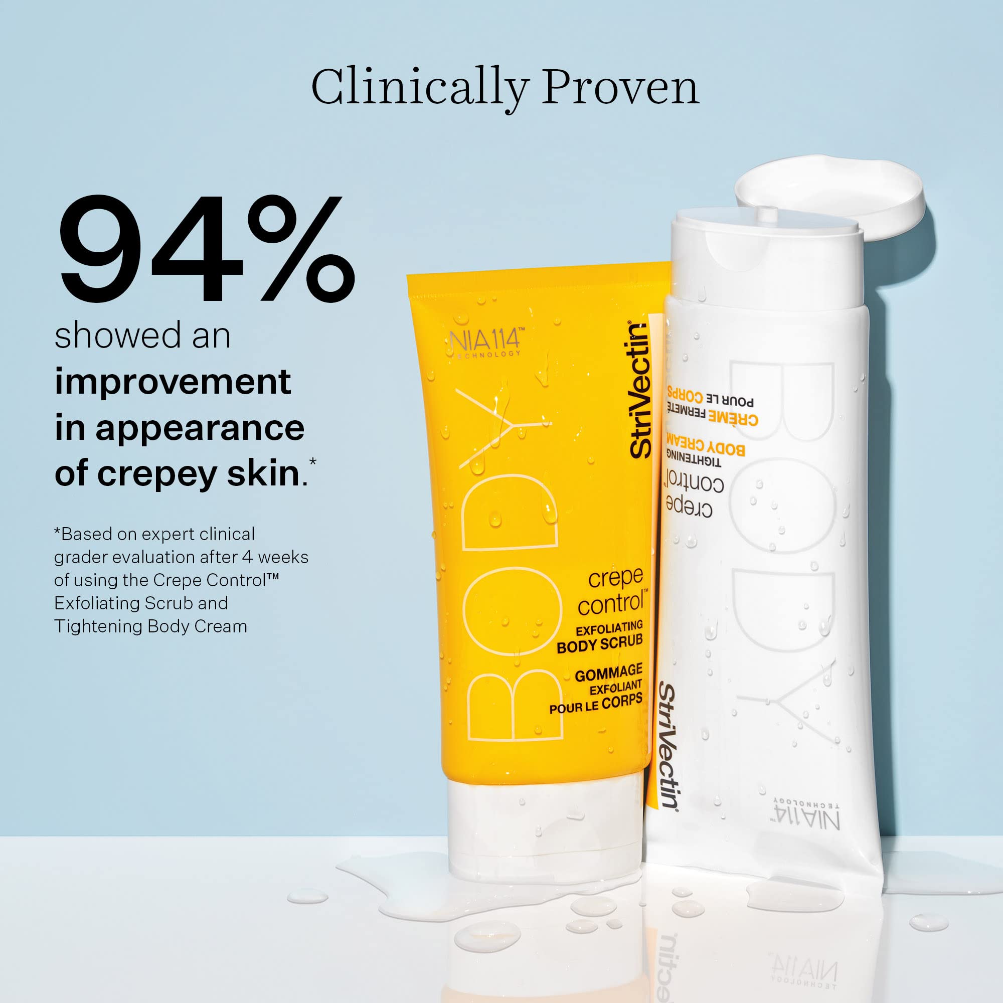StriVectin Tighten and Lift Crepe Control Tightening Body Cream for Firmer, Brighter Arms and Legs, 6.7 Fl Oz