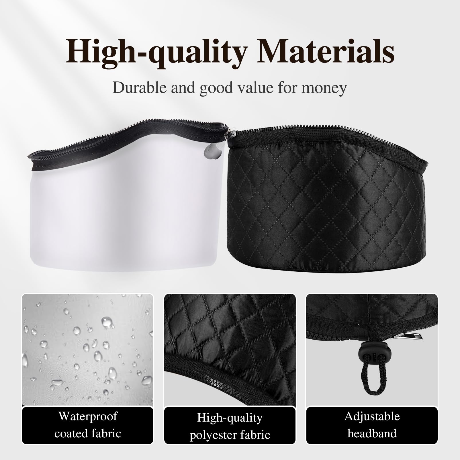 Hair Cap Treatment Steamer for Deep Conditioning - Upgraded Thermal Hot Head Heat Hat Electric for Afro Hair Spa Care Home Use with 10 Level Heats Up Quickly, Heating Caps for Hair Treatment