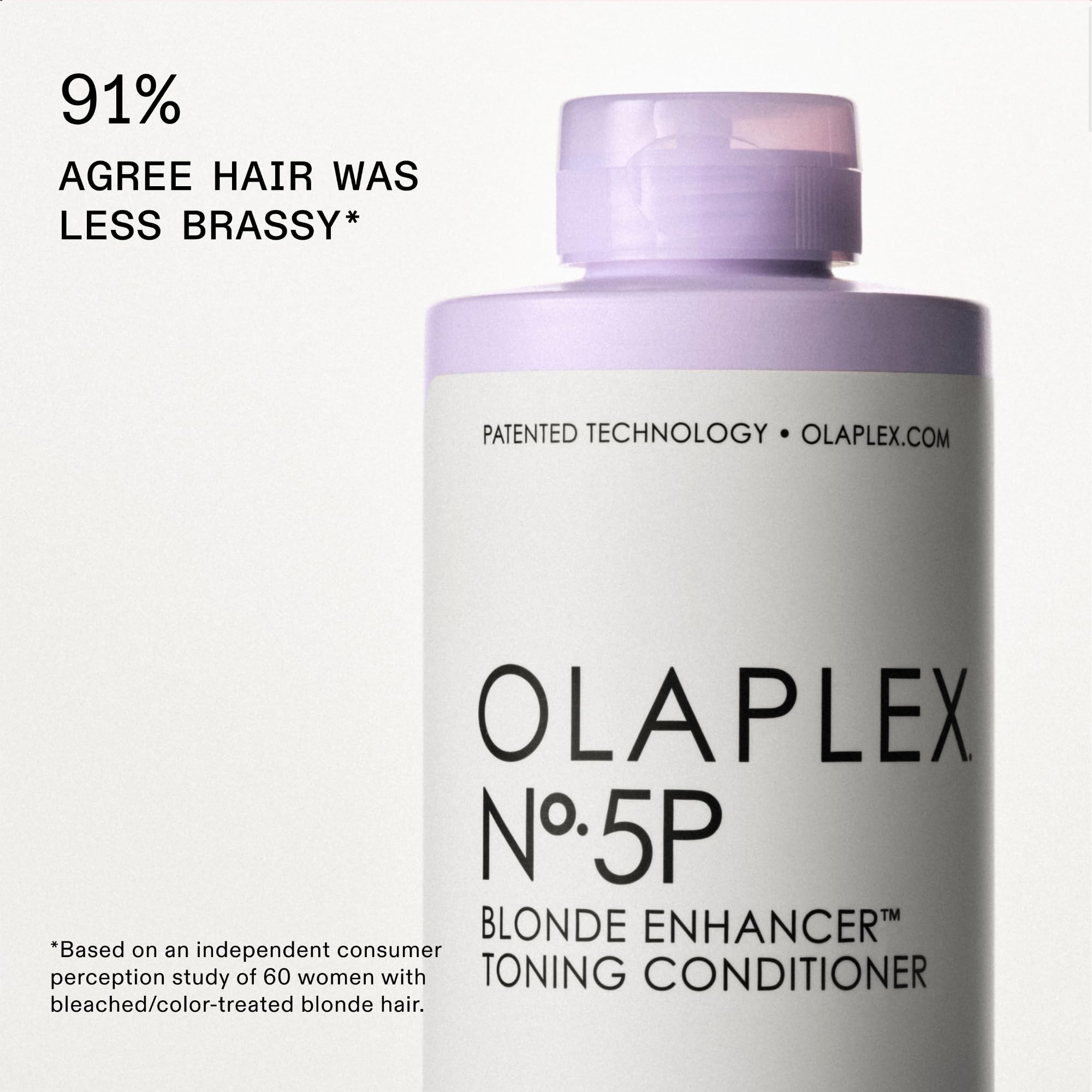Olaplex No. 5P Blonde Enhancer Toning Conditioner, Brightens All Blonde, Lightened, & Grey Hair, Repairs, Protects & Hydrates All Hair Types, 250 ml