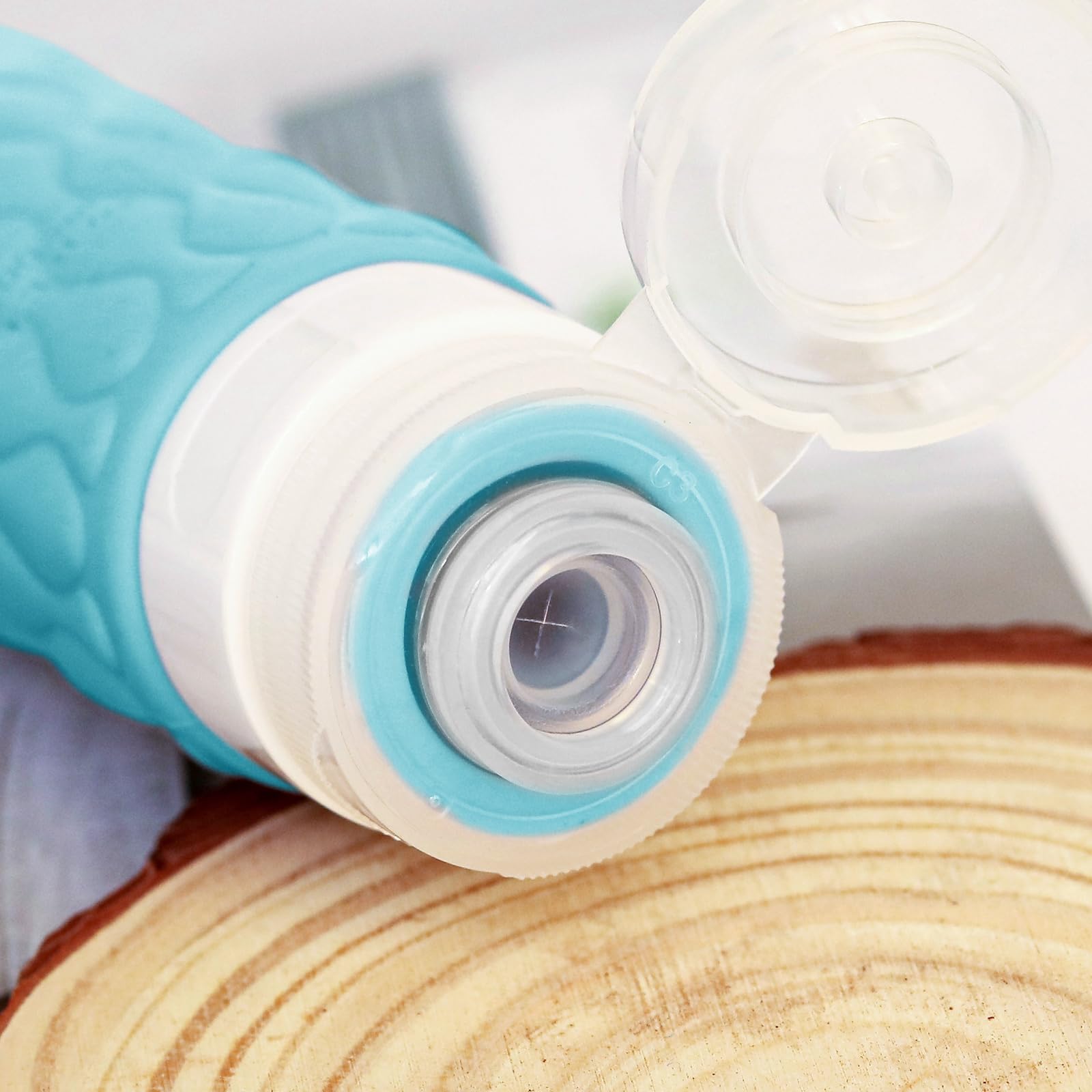 100 ml Silicone Travel Bottles for Toiletries with Labels/Clear Bag, Holiday Travel Essentials Leakproof Refillable Squeeze Travel Size Containers Set for Shampoo and Conditioner