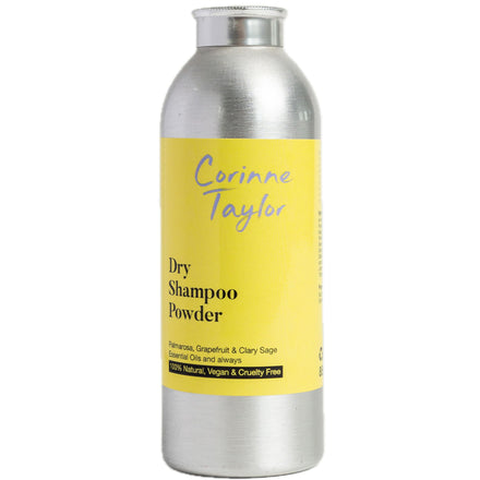 Corinne Taylor | Organic Dry Shampoo Powder | Grapefruit, Palmarosa & Clary Sage | Volumising | Talc Free | 100% Natural | Vegan | 85g