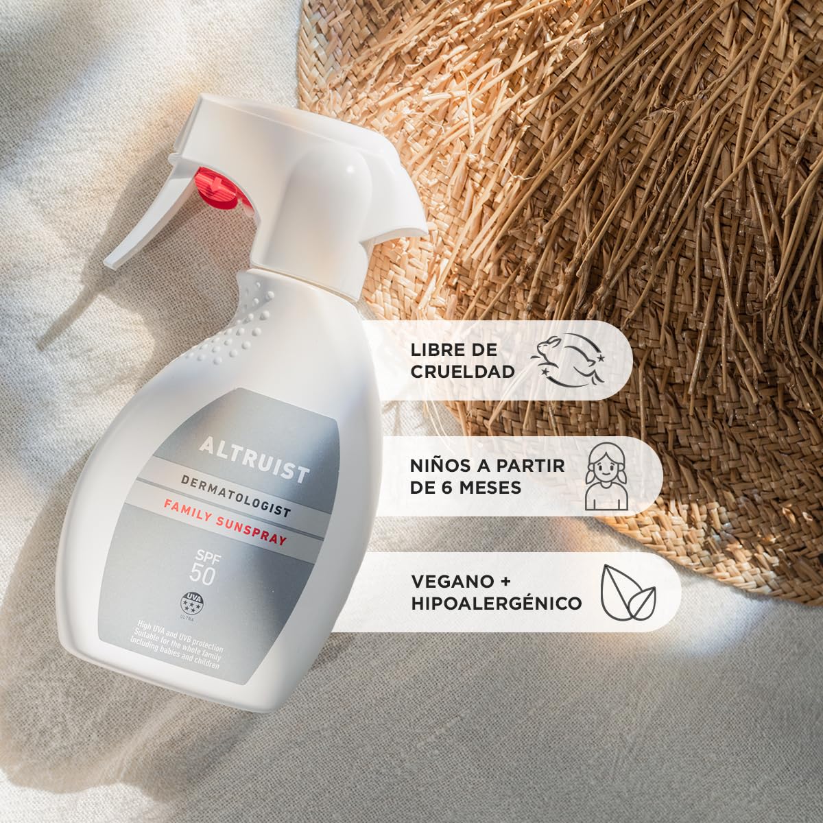 Altruist Family Sunspray SPF50 250ml, Bianco