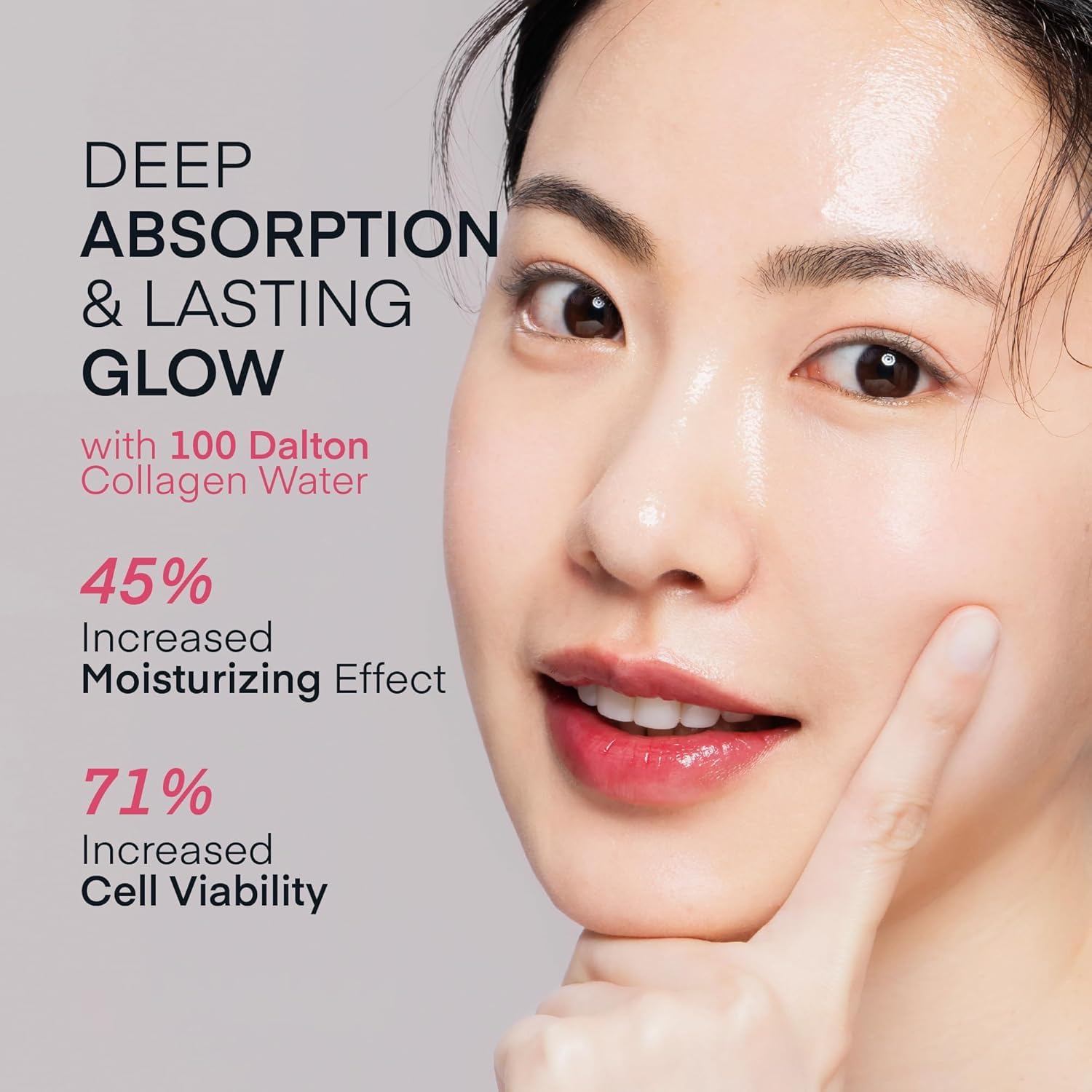 Collagen Face Mask Korean Skincare: 4ea x 33g Ultra-Low Collagen 100 Dalton Overnight Hydrogel Mask - Deep Hydration Anti-Wrinkle & Pore Minimizing - Glow like Glass Skin, [Made in Korea]