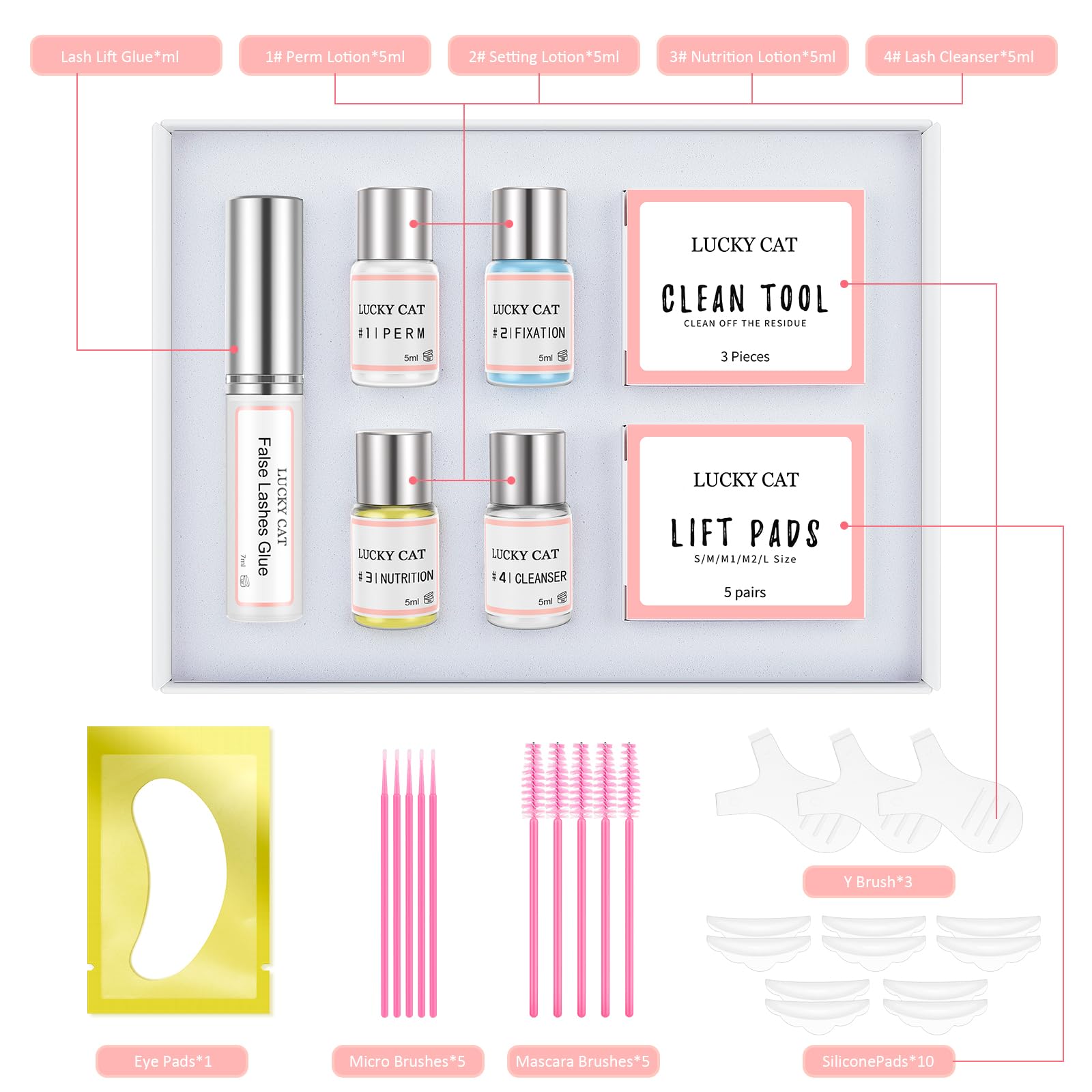 2025 Lash Lift Kit Eyelash Perm Kit,Professional Eyelash perming kit,Lash Extensions,Lash Curling,Semi-Permanent Curling Perming Wave Suitable For Salon (Glue Upgraded Version）