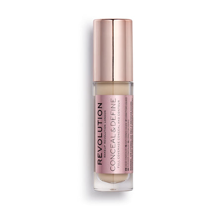 Revolution Beauty, Conceal & Define Concealer, Full Coverage & Lightweight, Long-Lasting Matte Finish, Vegan & Cruelty Free, C2 Fair to Light Skin Tones, 0.14 Oz.