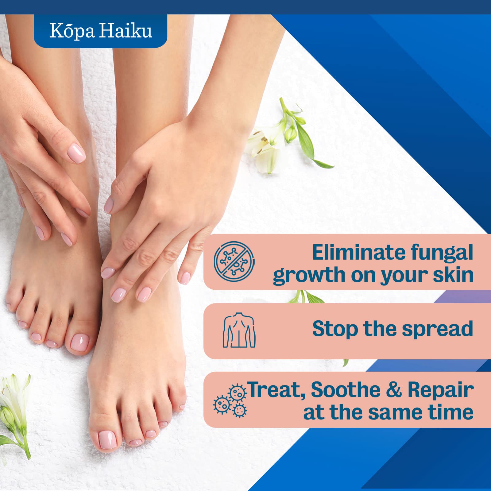 Antifungal Herbal Cream: for Athlete's Foot Jock Itch Ringworm – Moisturizing Botanical Formula for Healthy Skin (30 g (Pack of 2))