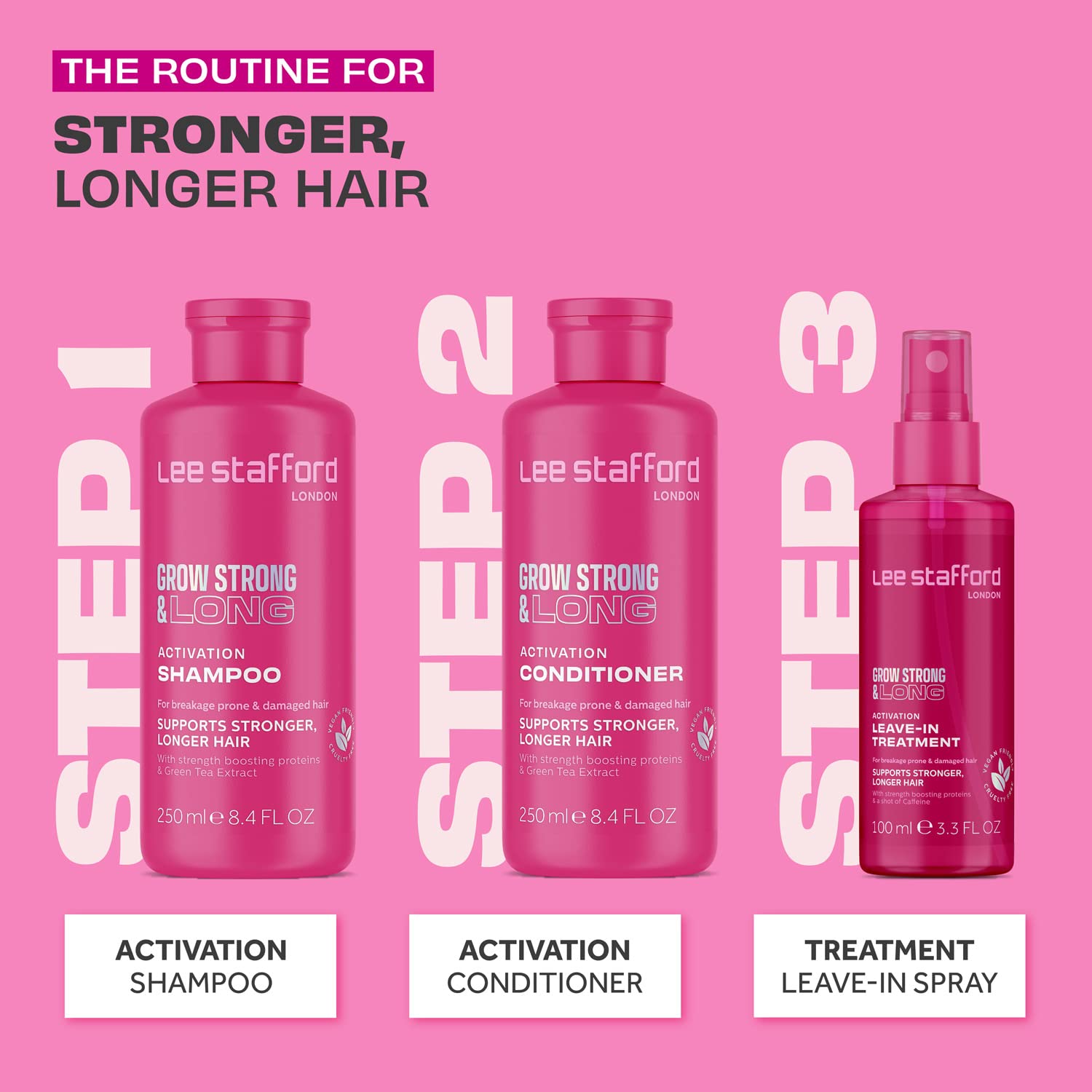 Lee Stafford | Grow Strong & Long Activation Shampoo, 250ml
