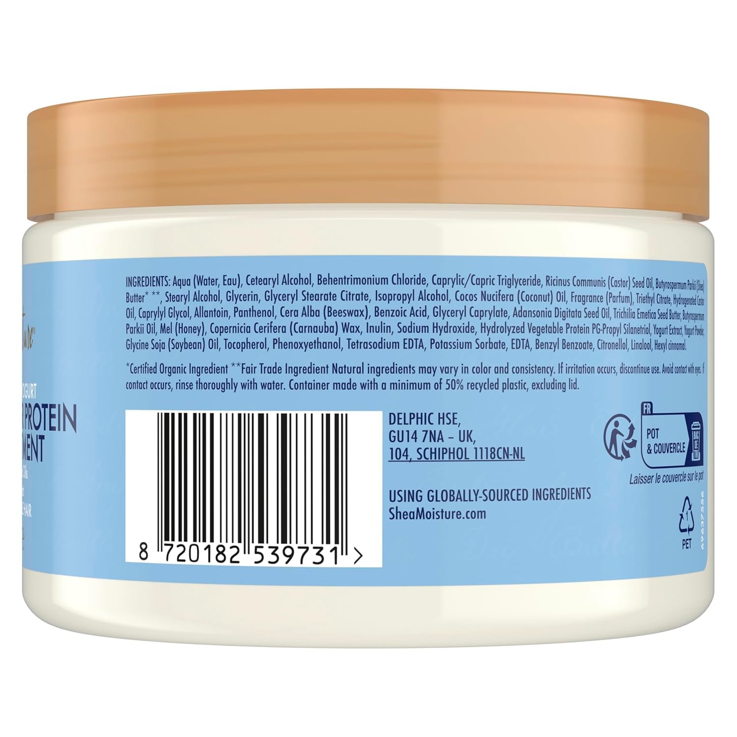 SheaMoisture Manuka Honey & Yoghurt Hydrate & Repair Protein Power Hair Mask Treatment sulphate & silicone free for extremely dry, brittle curly hair 355 ml
