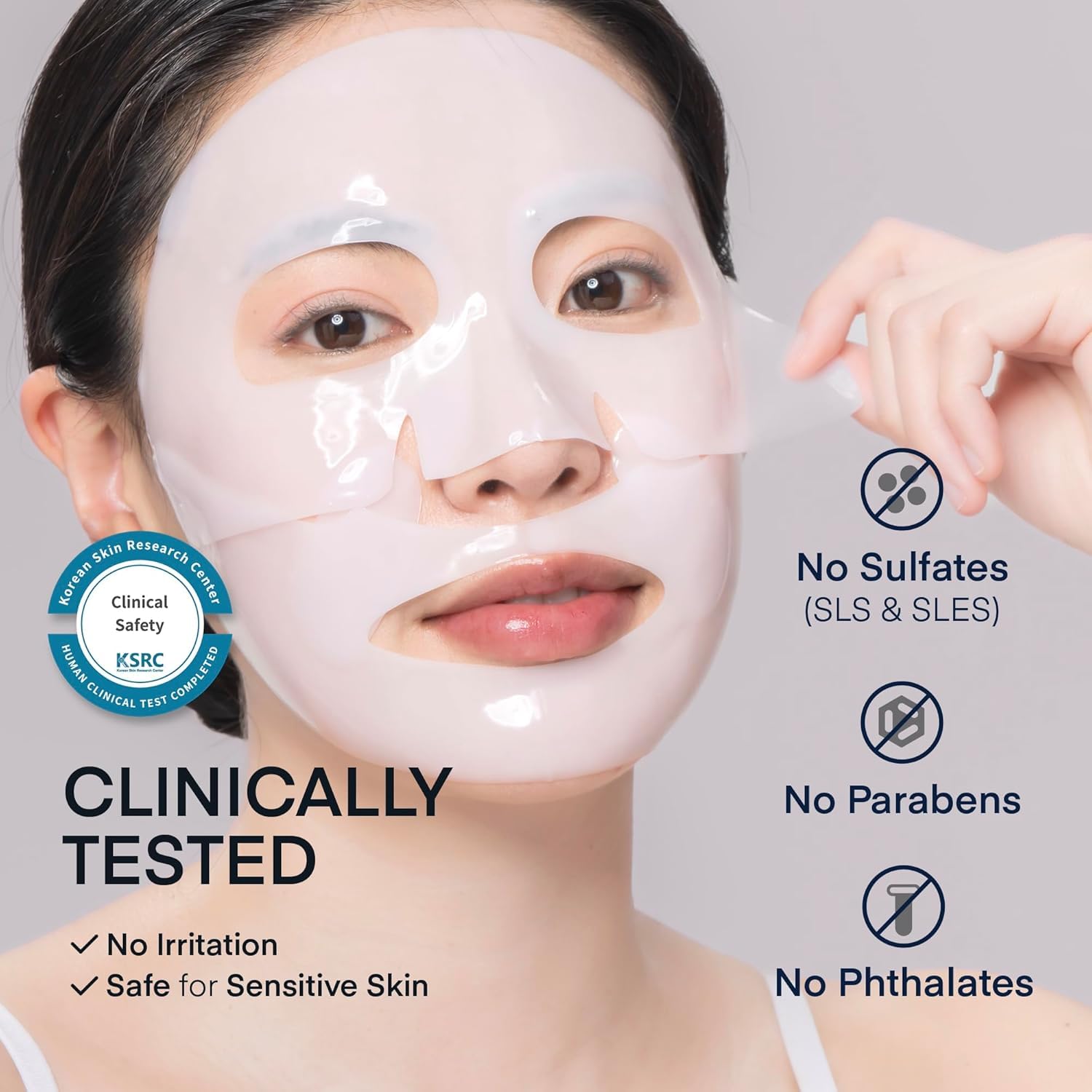 Collagen Face Mask Korean Skincare: 4ea x 33g Ultra-Low Collagen 100 Dalton Overnight Hydrogel Mask - Deep Hydration Anti-Wrinkle & Pore Minimizing - Glow like Glass Skin, [Made in Korea]