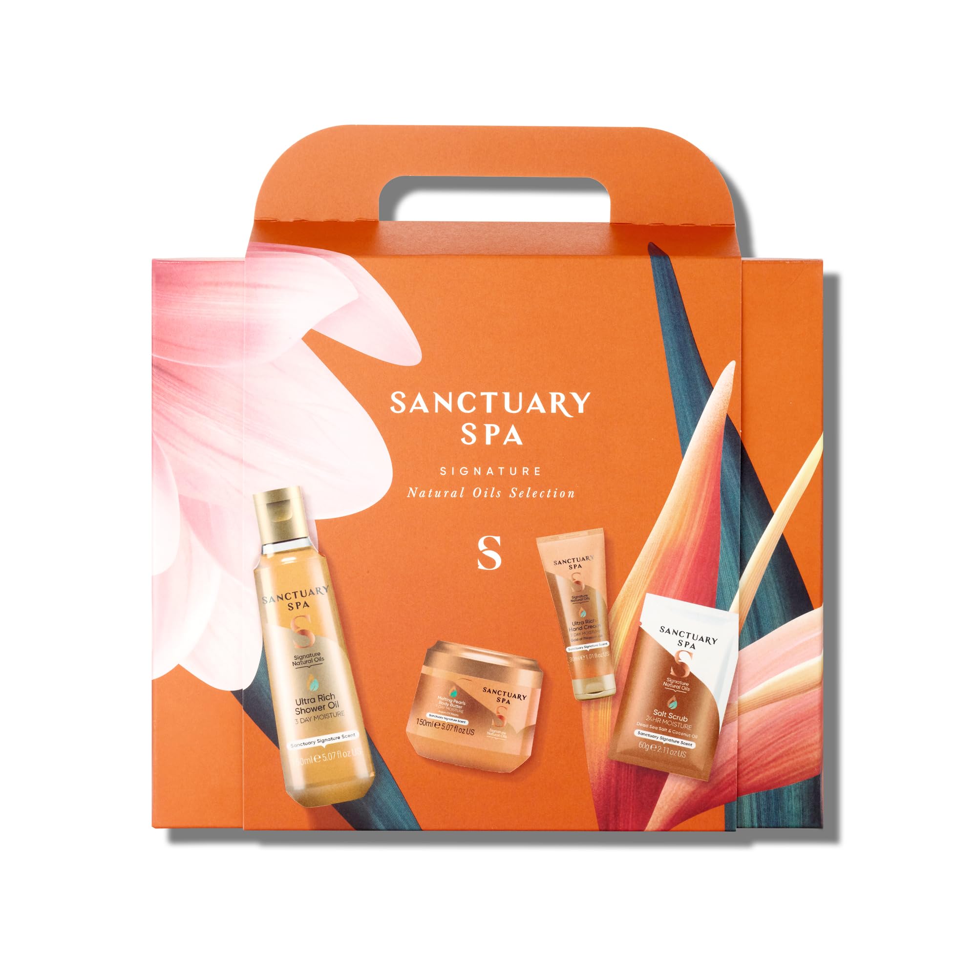 Sanctuary Spa Signature Natural Oils Selection Gift Set, Vegan, For Women Birthday