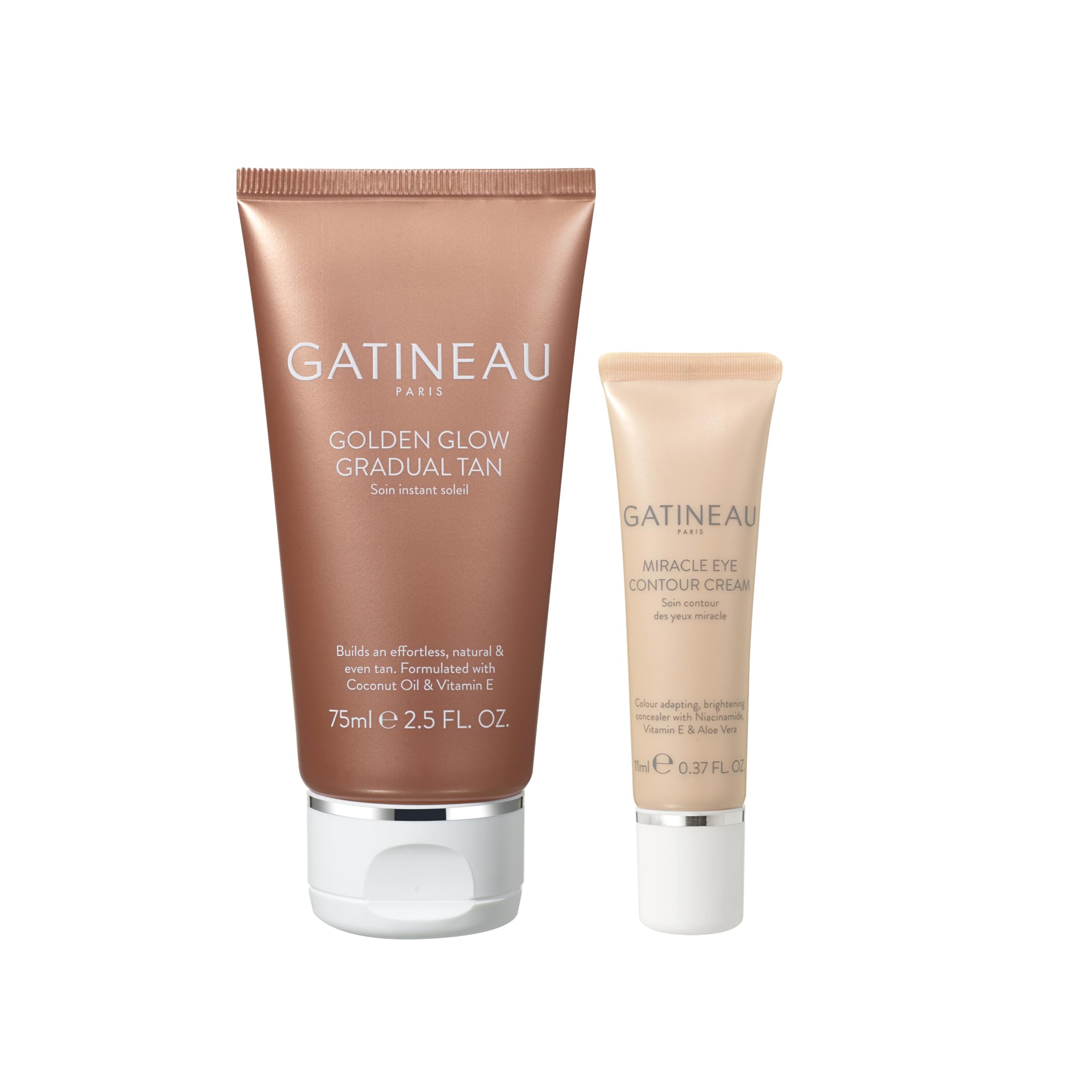 Gatineau - Miracle Eye Contour Cream (11ml) + Golden Glow Gradual Tan (75ml) Duo Beauty Skincare Treatments
