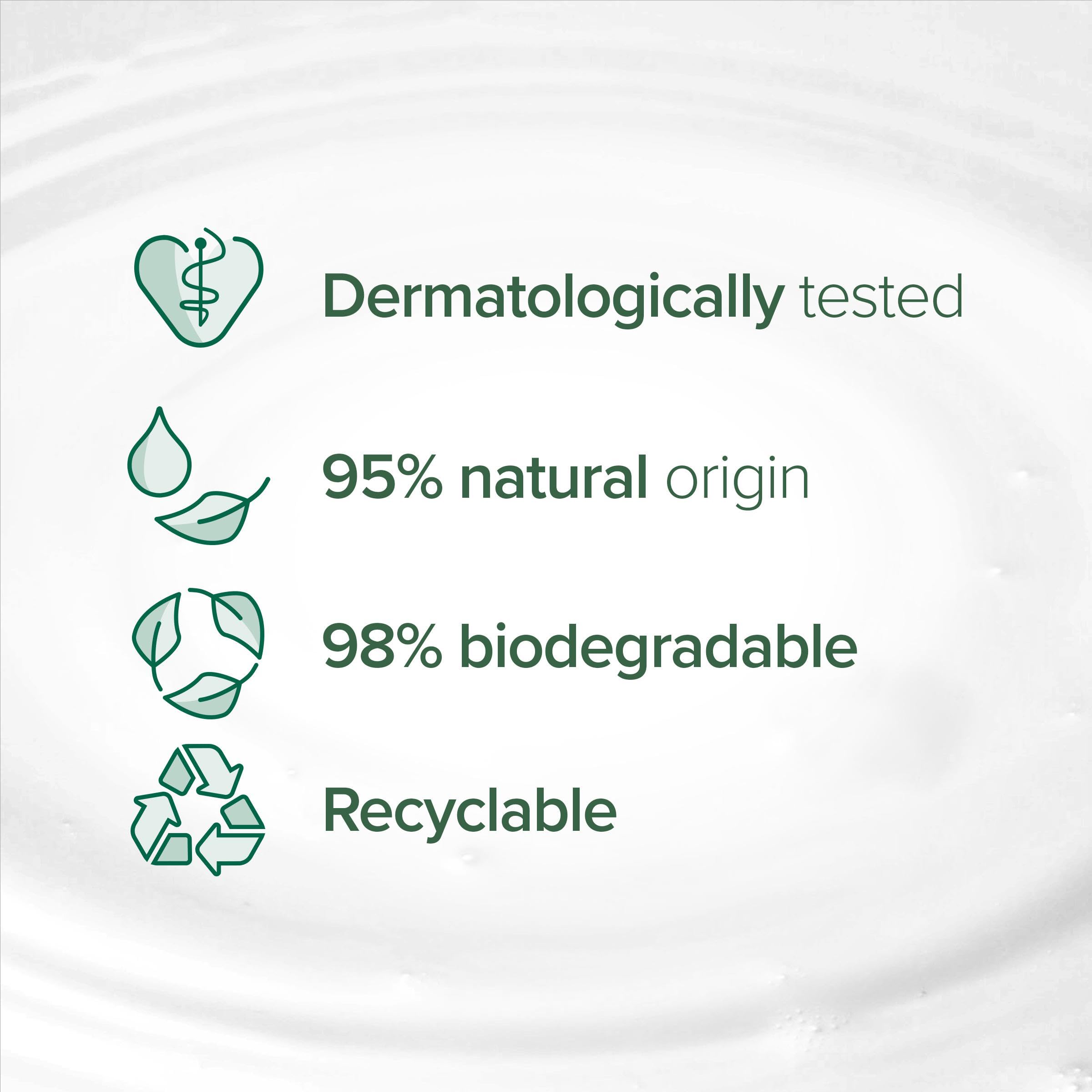 Palmolive Naturals Milk & Honey Shower Gel Cream 4x750ml, vitamin E body wash to nourish skin, leaves skin feeling soft, with plant-based almond milk, ingredients of 95% natural origin*