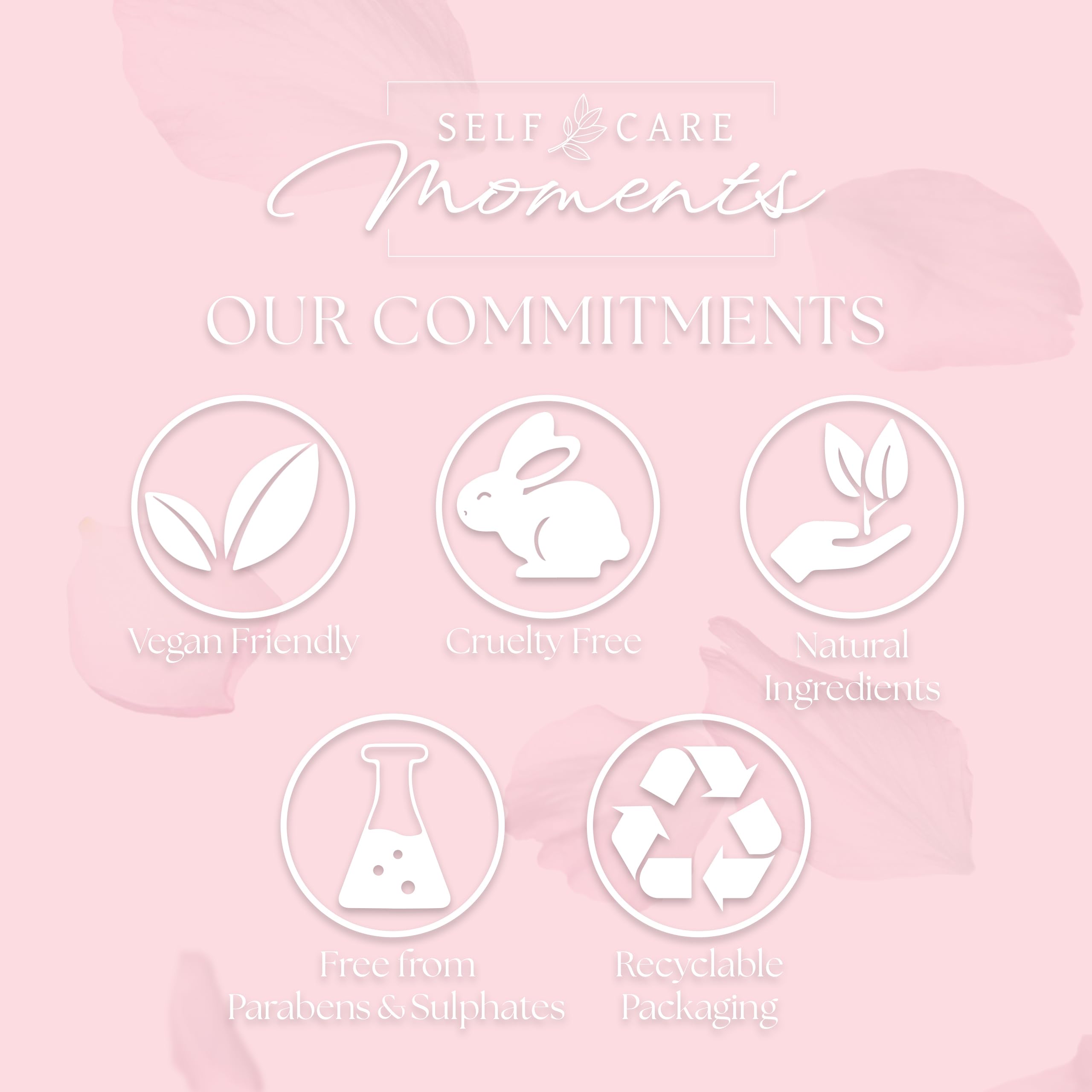 Self Care Moments Luxury Spa Pamper Hamper Kit for Her - 12 Pamper Gifts for Women with Cherry Blossom - Bath Spa Sets for Mum - Relaxation Birthday Gifts for Women - Self Care Mothers Day Gifts