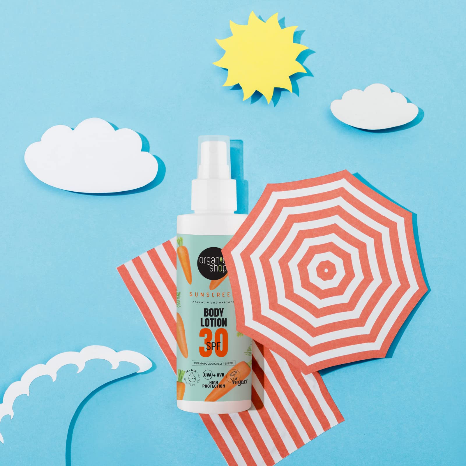 Organic Shop Suncare Body Lotion 30 SPF, 150 ml