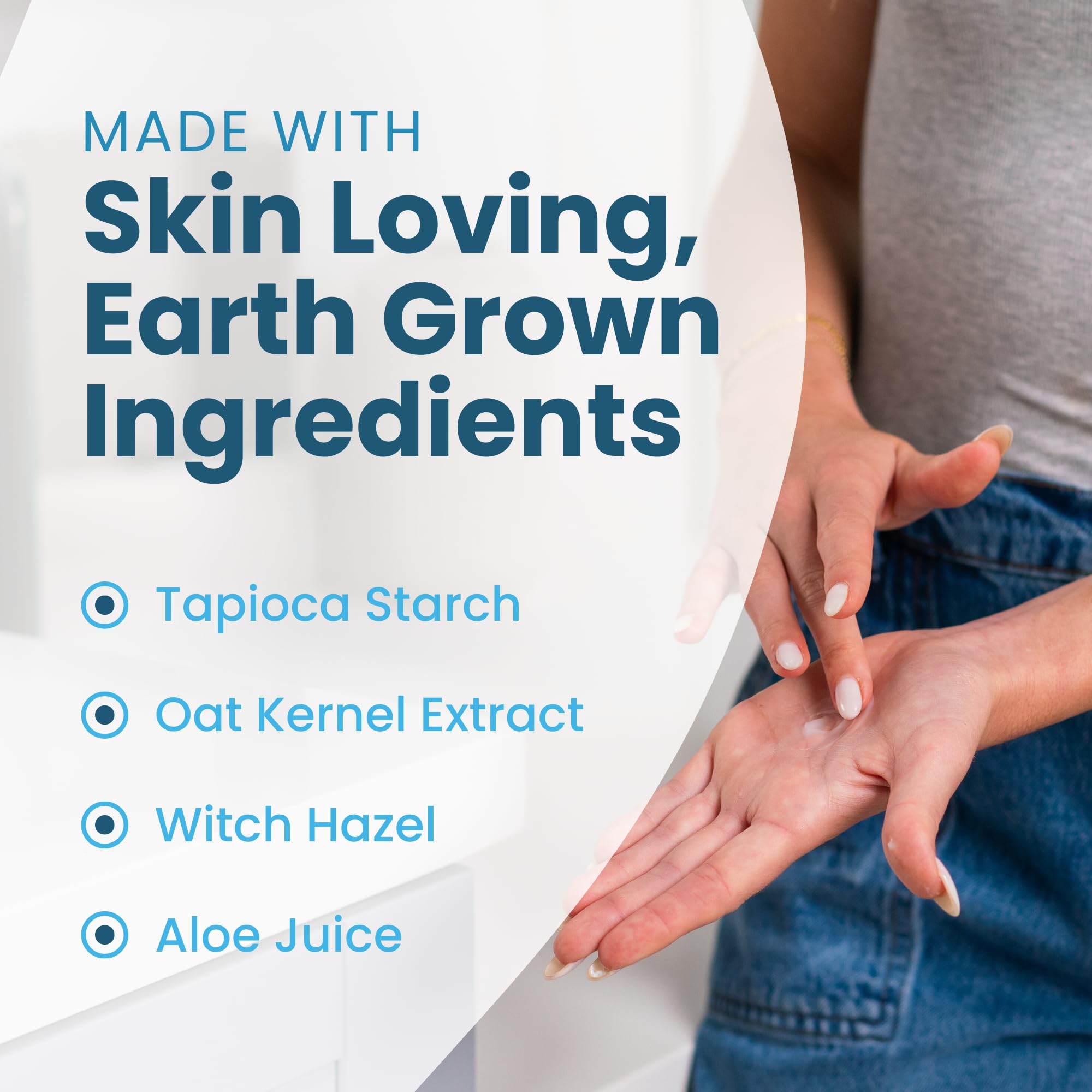 Super Fresh Body Powder Lotion by SweatBlock - Talc Free, Anti-Chafing, Deodorizing, Natural Ingredients - No Mess Body Powder Lotion for Men and Women - 4 fl oz.