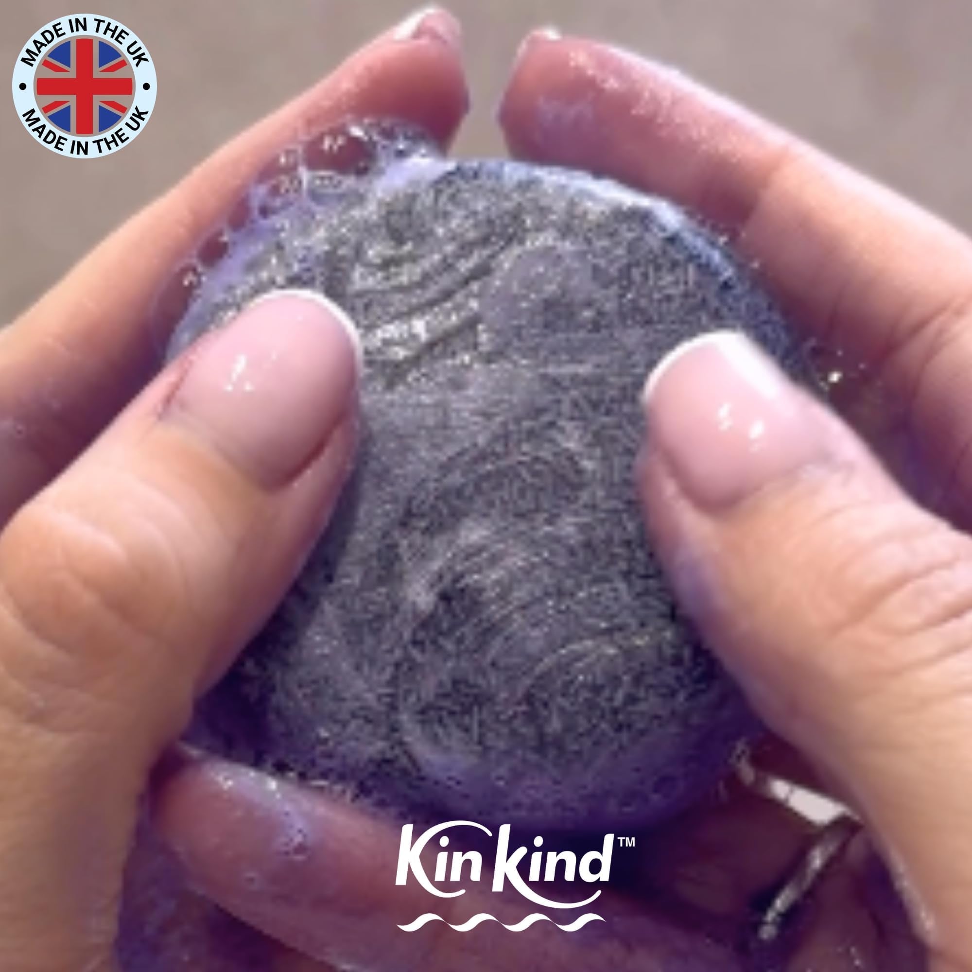 KinKind Purple Shampoo Bar - My PLATINUM Touch! Solid Bar for Blonde, Silver & White Hair | Travel Shampoo Bars for Hair | Up to 50 Washes - Vegan