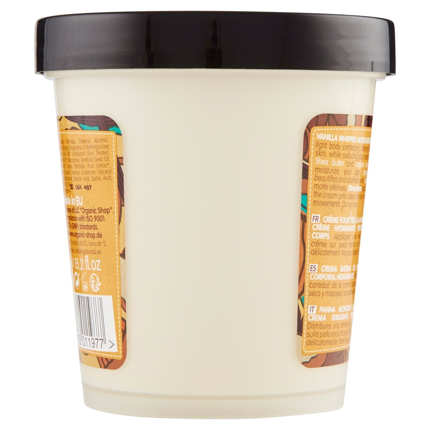 Organic Shop Body Desserts Vanilla Whipped Moisturizing Body Cream, 450 ml