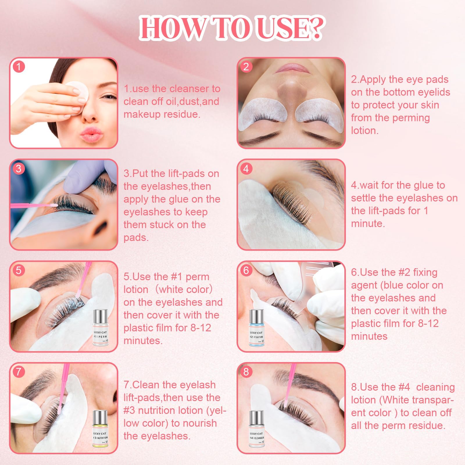 2025 Lash Lift Kit Eyelash Perm Kit,Professional Eyelash perming kit,Lash Extensions,Lash Curling,Semi-Permanent Curling Perming Wave Suitable For Salon (Glue Upgraded Version）
