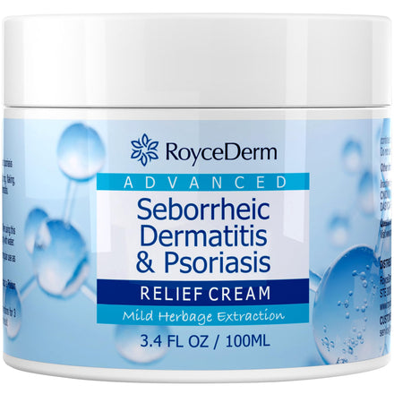 Seborrheic Dermatitis & Psoriasis Cream, Scalp Relief for Psoriasis, Folliculitis, Dry Scalp, Dandruff, Seborrheic Dermatitis, Anti-Itch Cream, Provides Soothing Relief