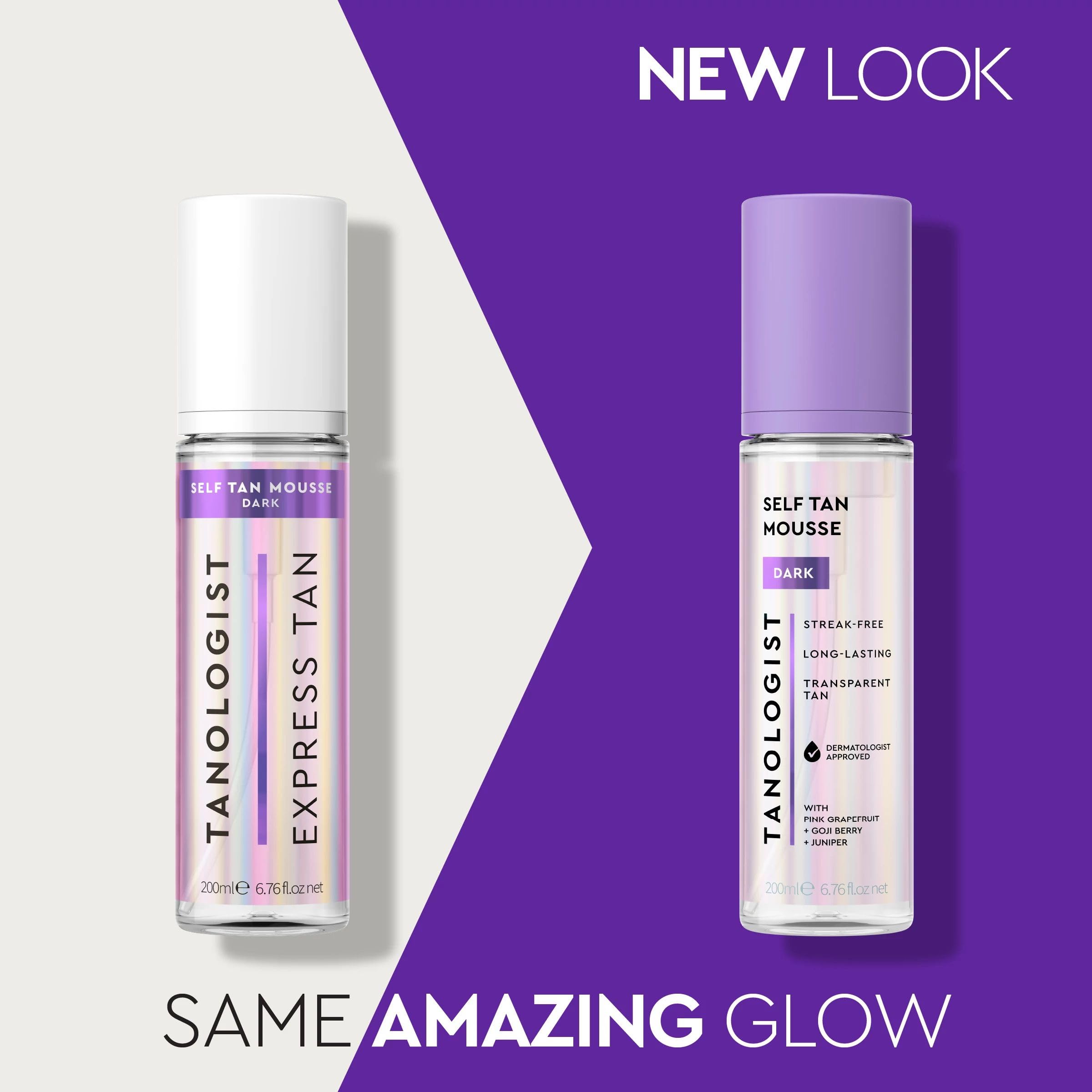 Tanologist Self Tan Mousse Dark (200 ml) Clear Self Tanning Foam For Sensitive Skin Dermatologist Approved Clean Ingredients & Vegan