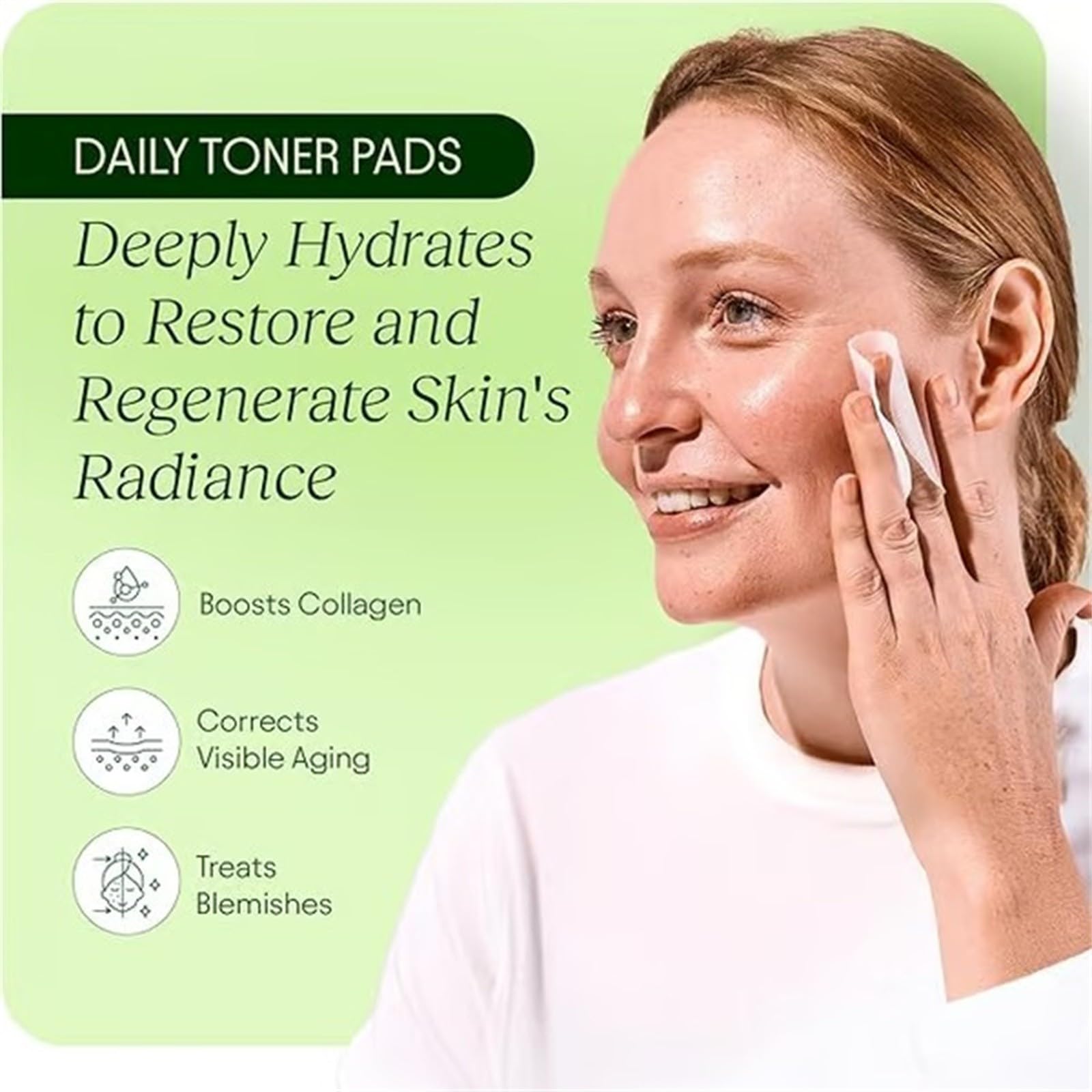 Toner Pads Korean Skincare, Korean Toner, Anti-Aging & Brightening: Hydrating Cottonpads with Snail Mucin, Centella, Niacinamide & Peptides to Even Tone, Boost Firmness, Reduce Wrinkles