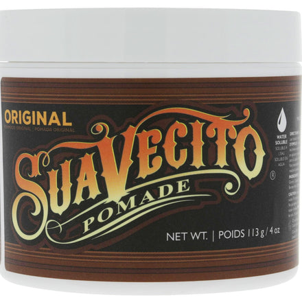 Suavecito Pomade Original For Men 4 oz, 1 Pack - Medium Shine Water Based Wax Like Flake Free Hair Gel - Easy To Wash Out - All Day Hold For All Hairstyles