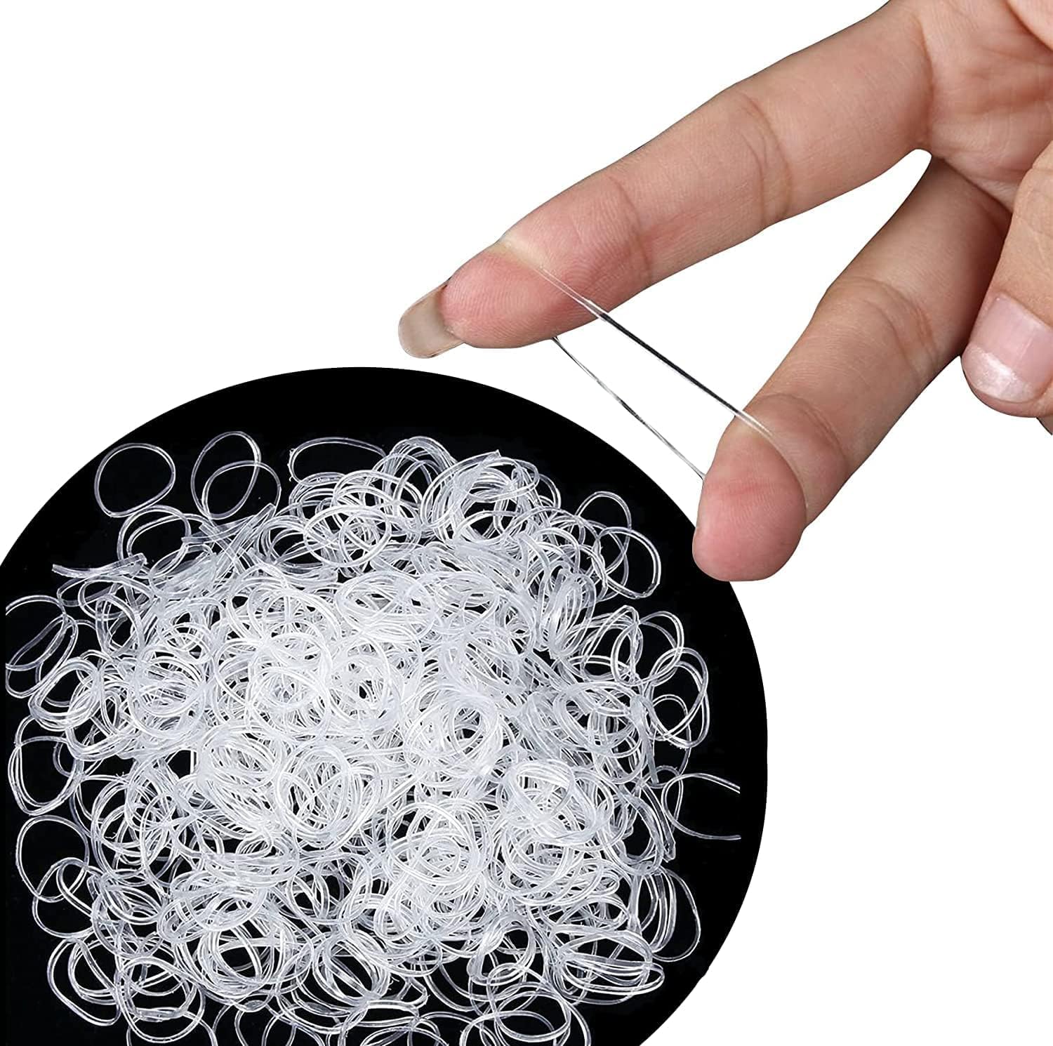 Cosy Companions ™ Clear Hair Bands 250 Pack