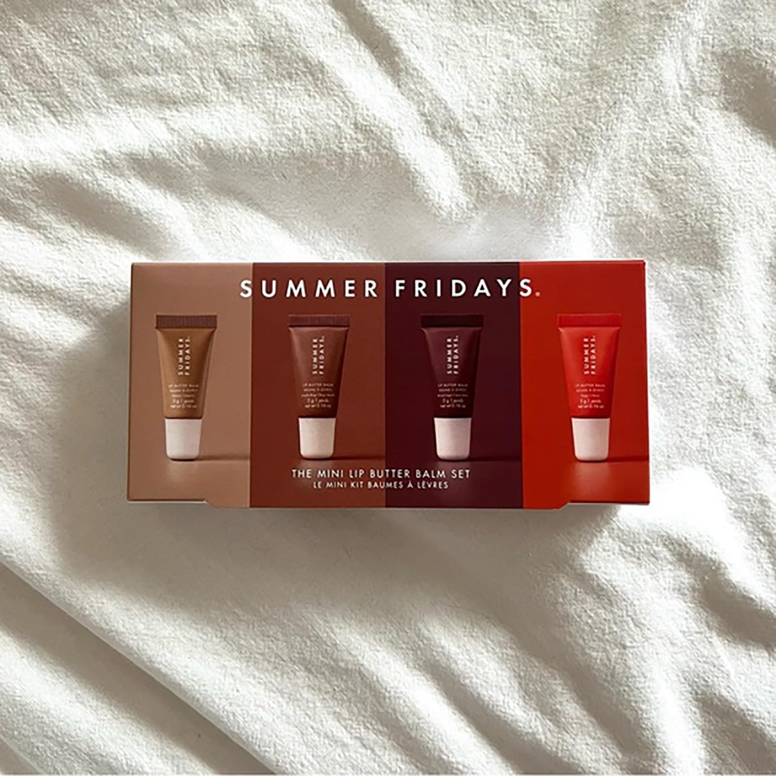 Summer Fridayss Lip Butter Balm, Summer Lip Balm Moisturizing Natural Lip Balm (4pc), Locks In Moisture, Moisturizes And Brightened, Contains Shea Butter, For Chapped Lips, For Men And Women