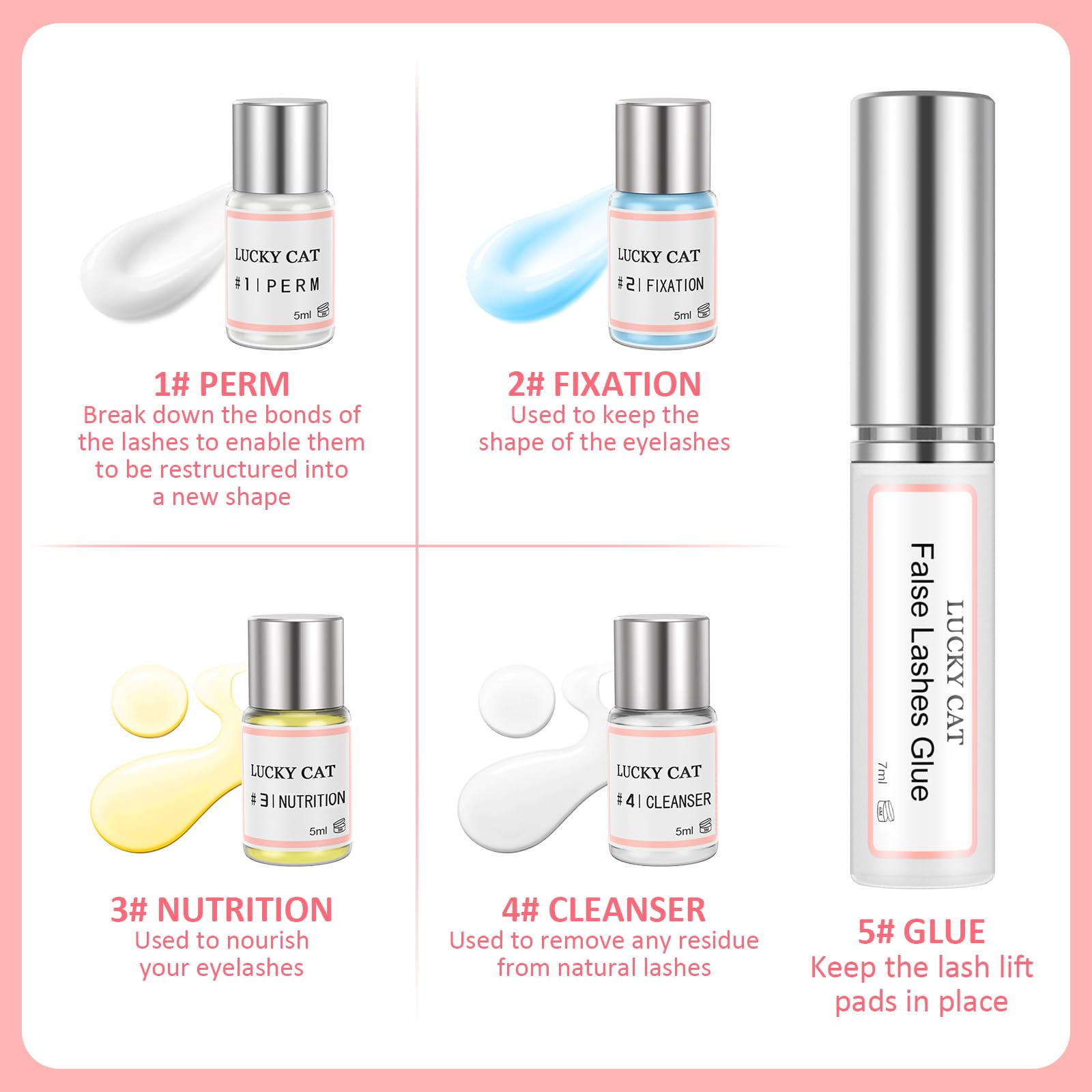 2025 Lash Lift Kit Eyelash Perm Kit,Professional Eyelash perming kit,Lash Extensions,Lash Curling,Semi-Permanent Curling Perming Wave Suitable For Salon (Glue Upgraded Version）