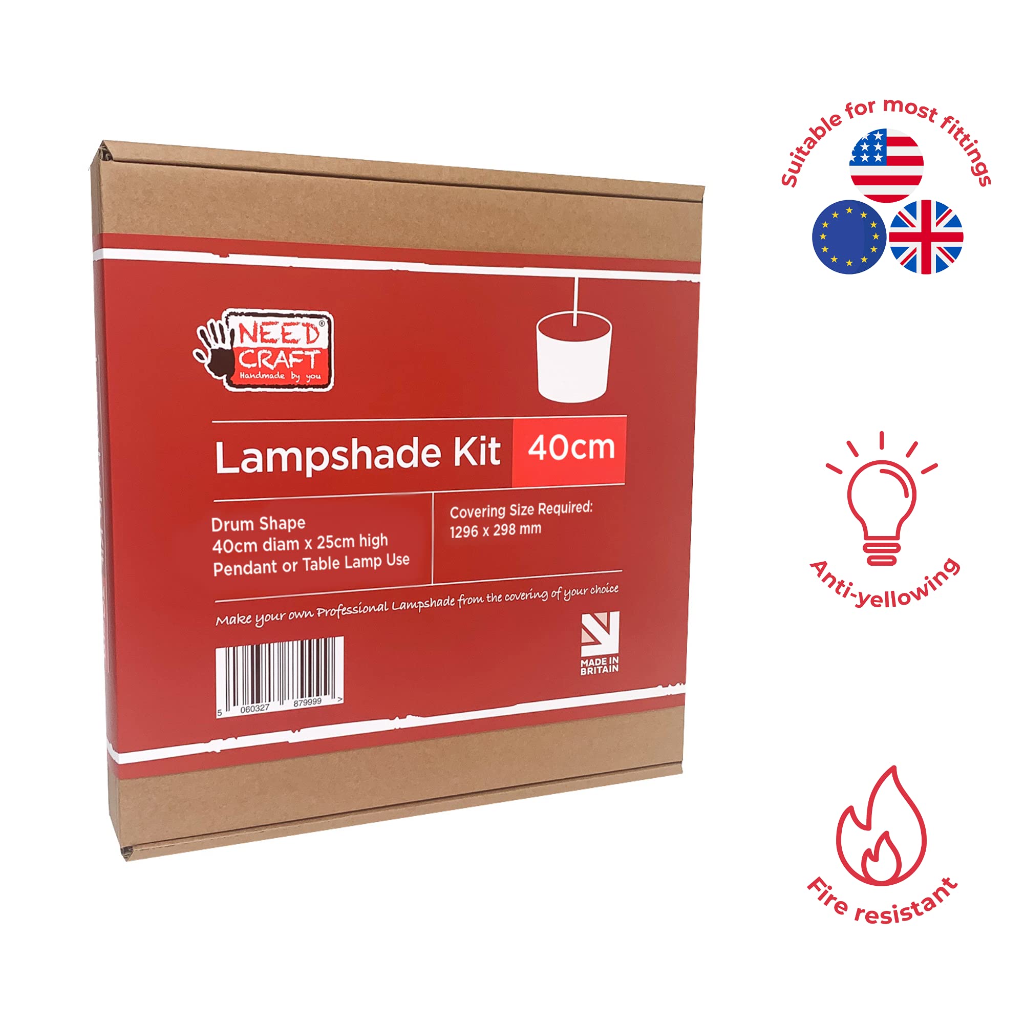 40cm Lampshade Making Kit for Pendants Or Table Lamps