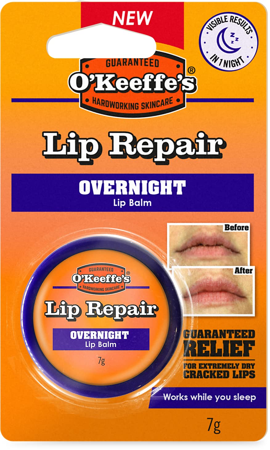 O'Keeffe's Lip Repair SPF15 Lip Balm 4.2g & Lip Repair Overnight 7g (Twin Pack)