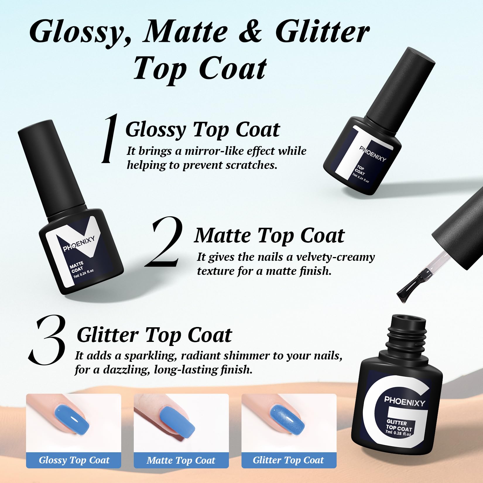Phoenixy Gel Nail Polish, 36 Colours Gel Nail Polish Set with Lamp Starter Kit, 40 Pcs UV Nail Polish with Top Base Coat and 48W Manicure Lamp, Manicure Gift Kit Nail Varnish Sets for Women