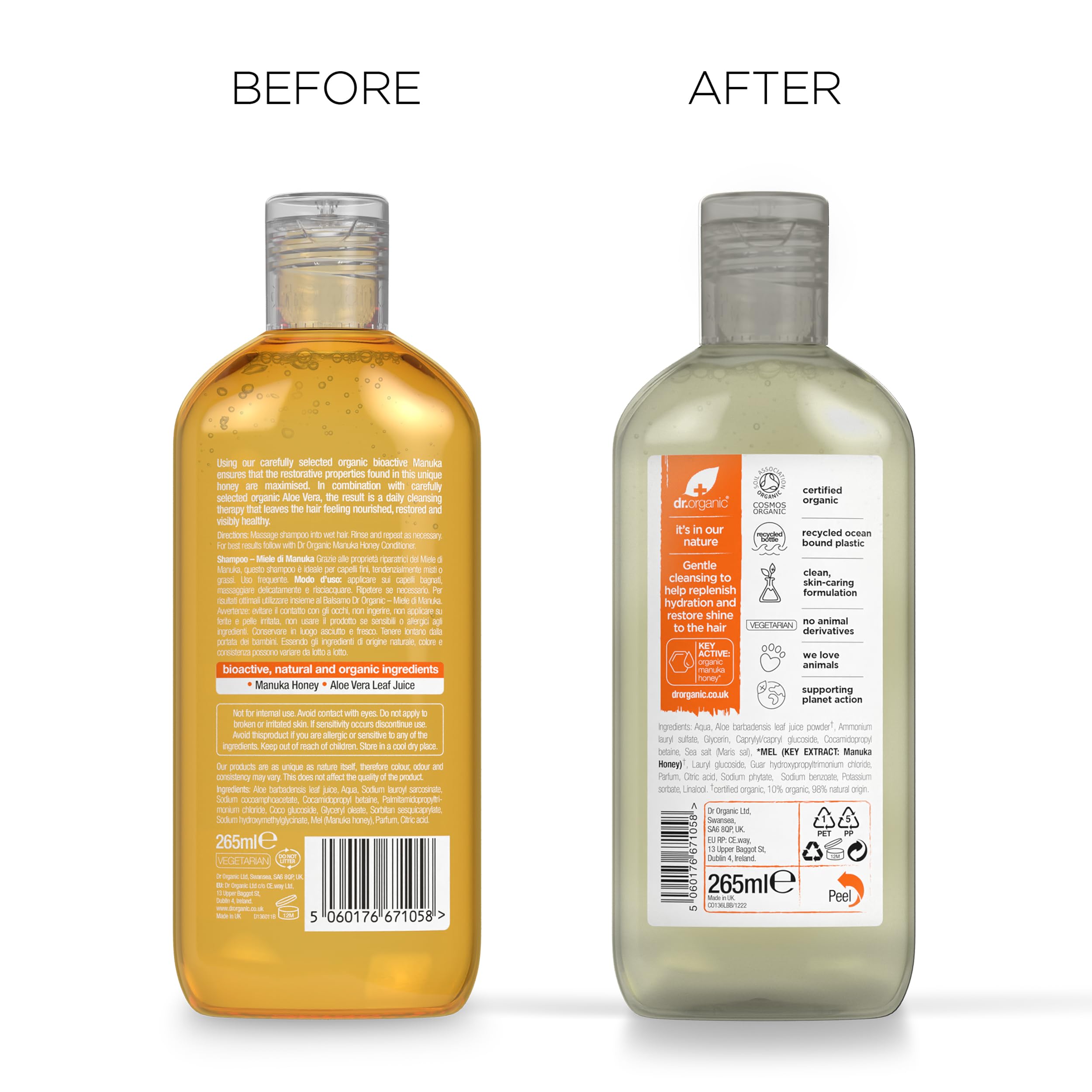 Organic Doctor Manuka Honey, Shampoo, 9 Fluid Ounce
